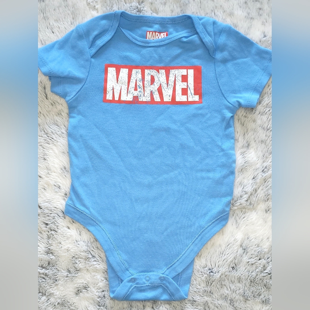 18-24 months Blue Marvel Onesie